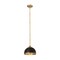 Z-Lite Landry 1 Light Pendant, Matte Black & Rubbed Brass 1004P10-MB-RB - alternate 5